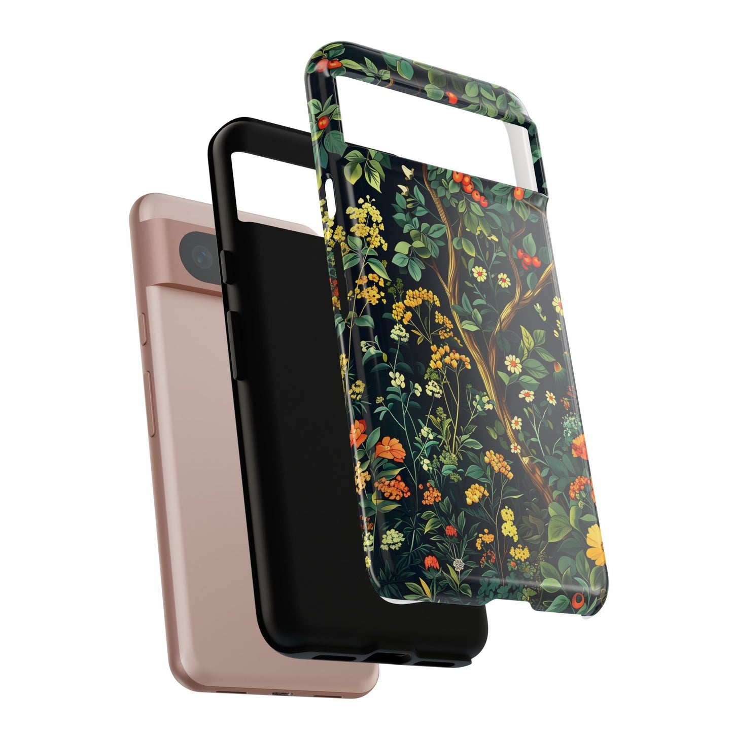 Floral Phone Case - Tough Cases, Colorful Nature Design, Gift for Flower Lovers, Phone Accessory, Unique Cell Phone Cover