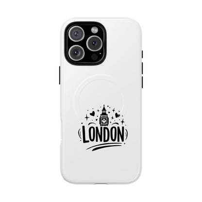 Stylish London-themed Magnetic Phone Case - Durable Protection, Perfect Gift, Unique Design, Travel Accessory, Personalized Cell Cover