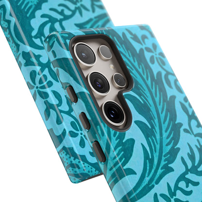 Protective Phone Case with Elegant Teal Design, Tough Cases, Floral Phone Cover, Stylish Smartphone Protection, Gifts for Her, Trendy [...]