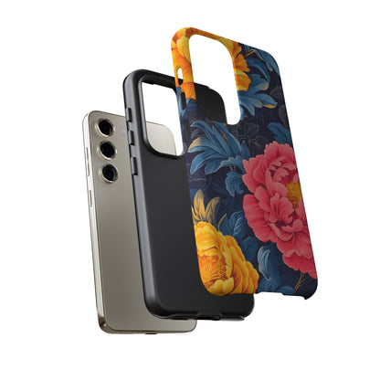 Floral Phone Case, Tough Cases, Stylish Mobile Cover, Gifts for Her, Phone Accessories, Unique Flower Design