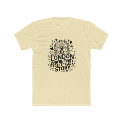 London's Story Telling Streets Cool Unisex Cotton Crew Tee