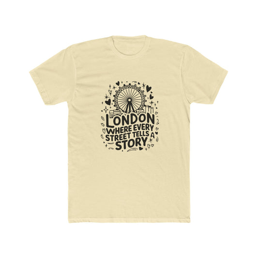 London's Story Telling Streets Cool Unisex Cotton Crew Tee