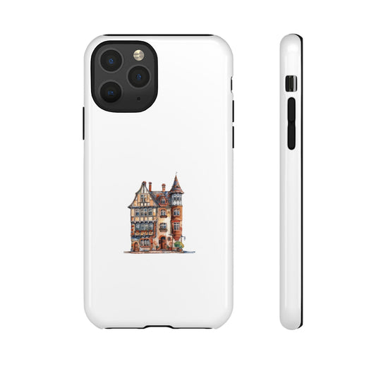 Artistic Phone Case with Vintage House Design