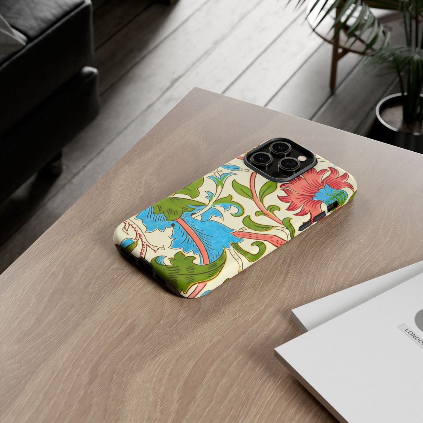 Tough Floral Phone Case - Artistic Smartphone Cover, Floral Print Gift, Protective Case | For Nature Lovers, Stylish Accessory, Phone [...]