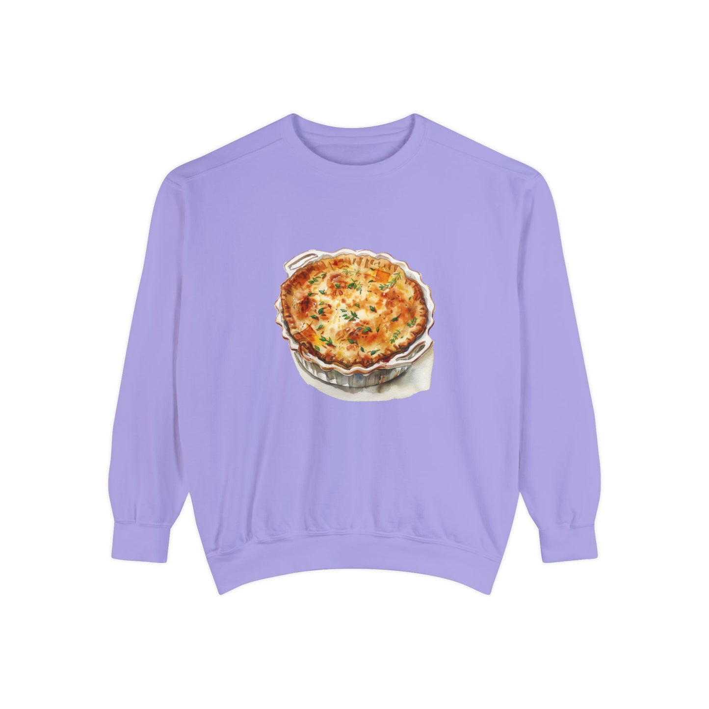 Unisex Garment-Dyed Sweatshirt - British Food Traditional Dishes and Culinary Delights