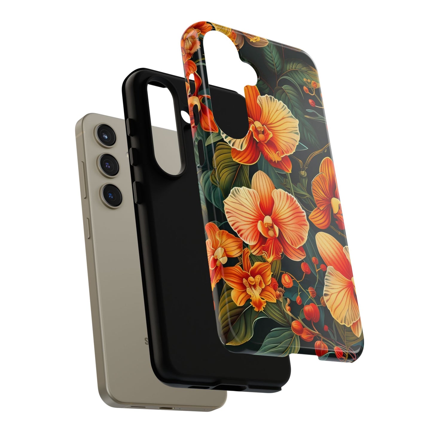 Floral Phone Case - Tough Cases, Protective Cover, Gift for Her, Smartphone Accessory, Floral Design, Nature-Inspired