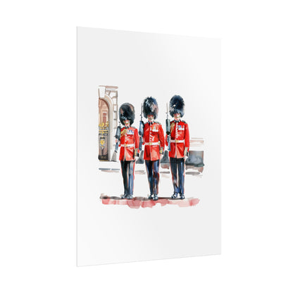 London Guard Roll-Up Posters, British Soldier Art Prints, Home Decor, Travel Gifts, Wall Art for Various Occasions