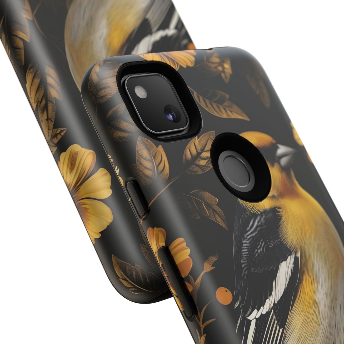 Elegant Bird Phone Case - Tough Cases, Phone Accessories, Wildlife Gifts, Nature Lover, Floral Design, Unique Cases