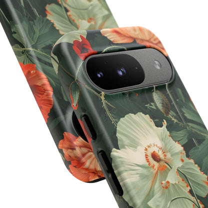 Floral Phone Case - Tough Cases, Botanical Design, Gift for Friends, Trendy Mobile Cover, Personalized Phone Accessory