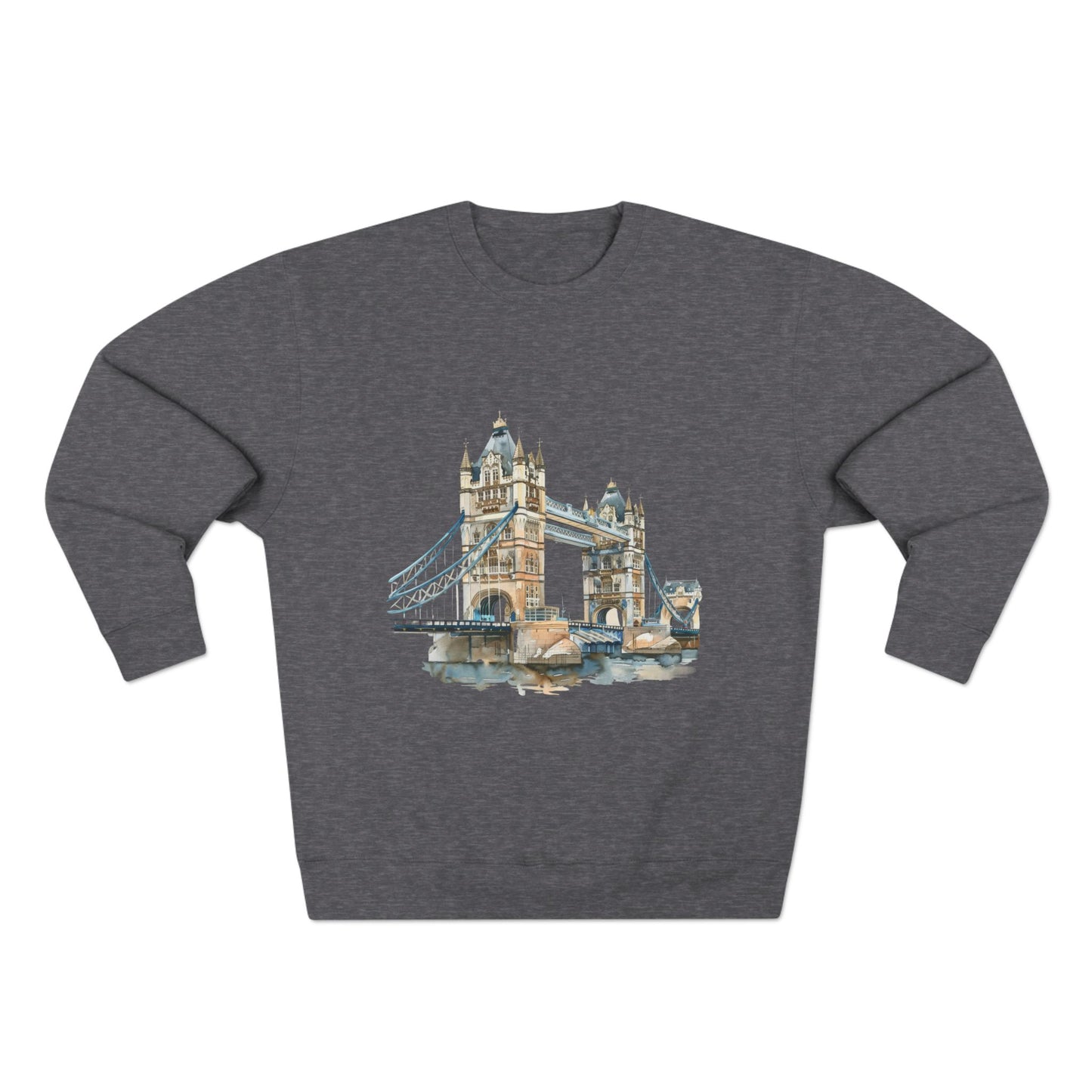 Unisex Crewneck Sweatshirt - London Bridge - Iconic Landmark and Historical Beauty