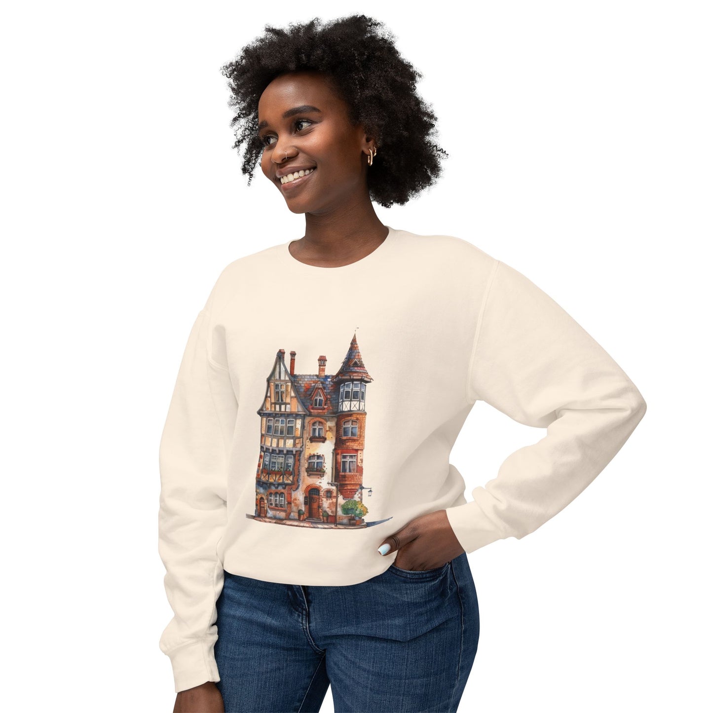 Unisex Lightweight Crewneck Sweatshirt - The Classic English Countryside Home