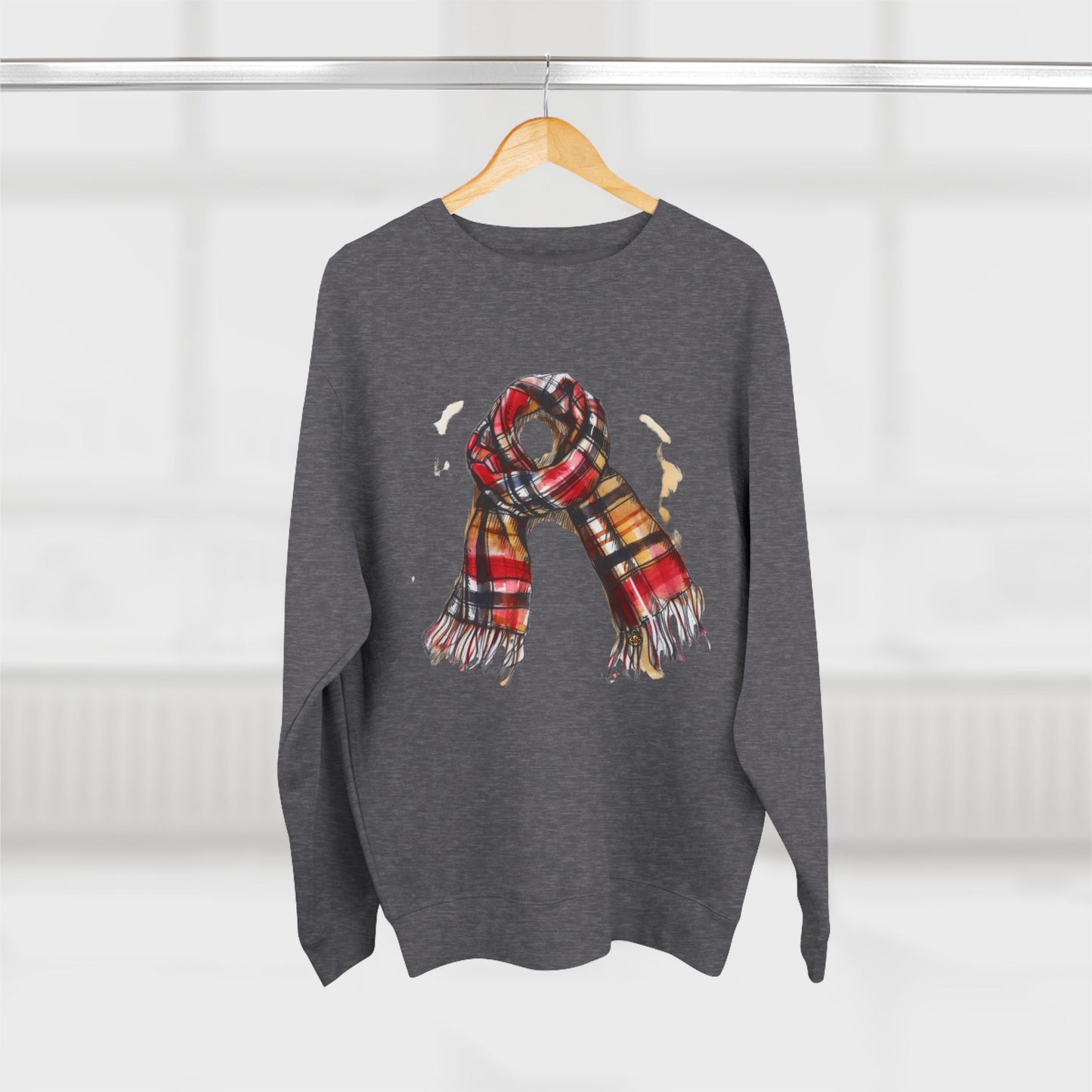 Unisex Crewneck Sweatshirt - Classic British Plaid Scarf