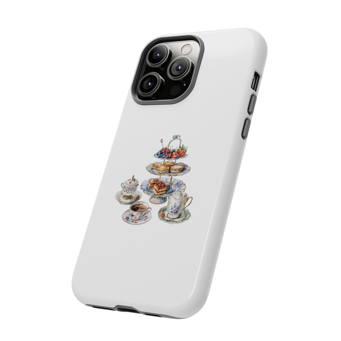 Chic Tea Party Phone Case - Stylish Tough Cases for Tea Lovers