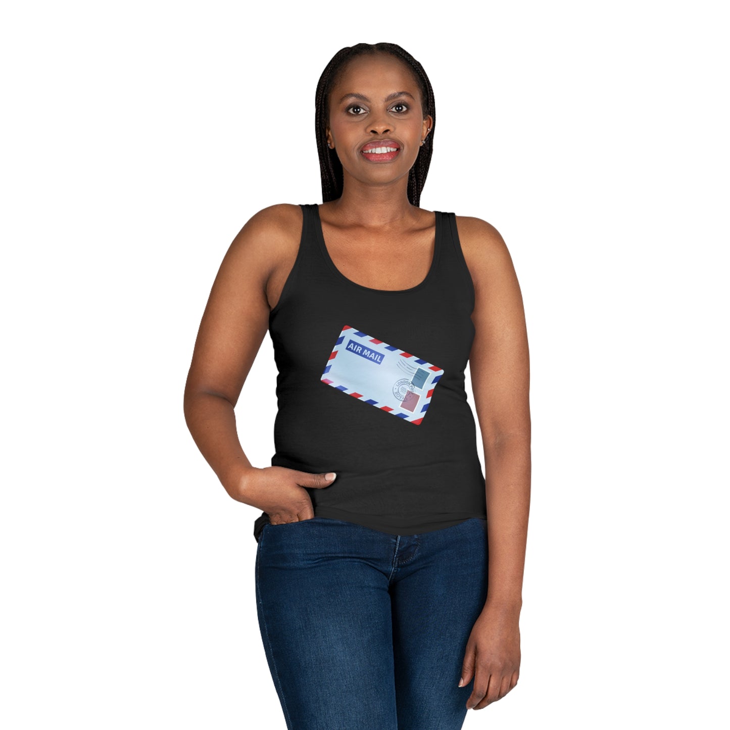 Women's Tank Top - Vintage British Air Mail - Classic Postal Design