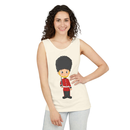 Unisex Garment-Dyed Tank Top - Classic Military - British Soldier -