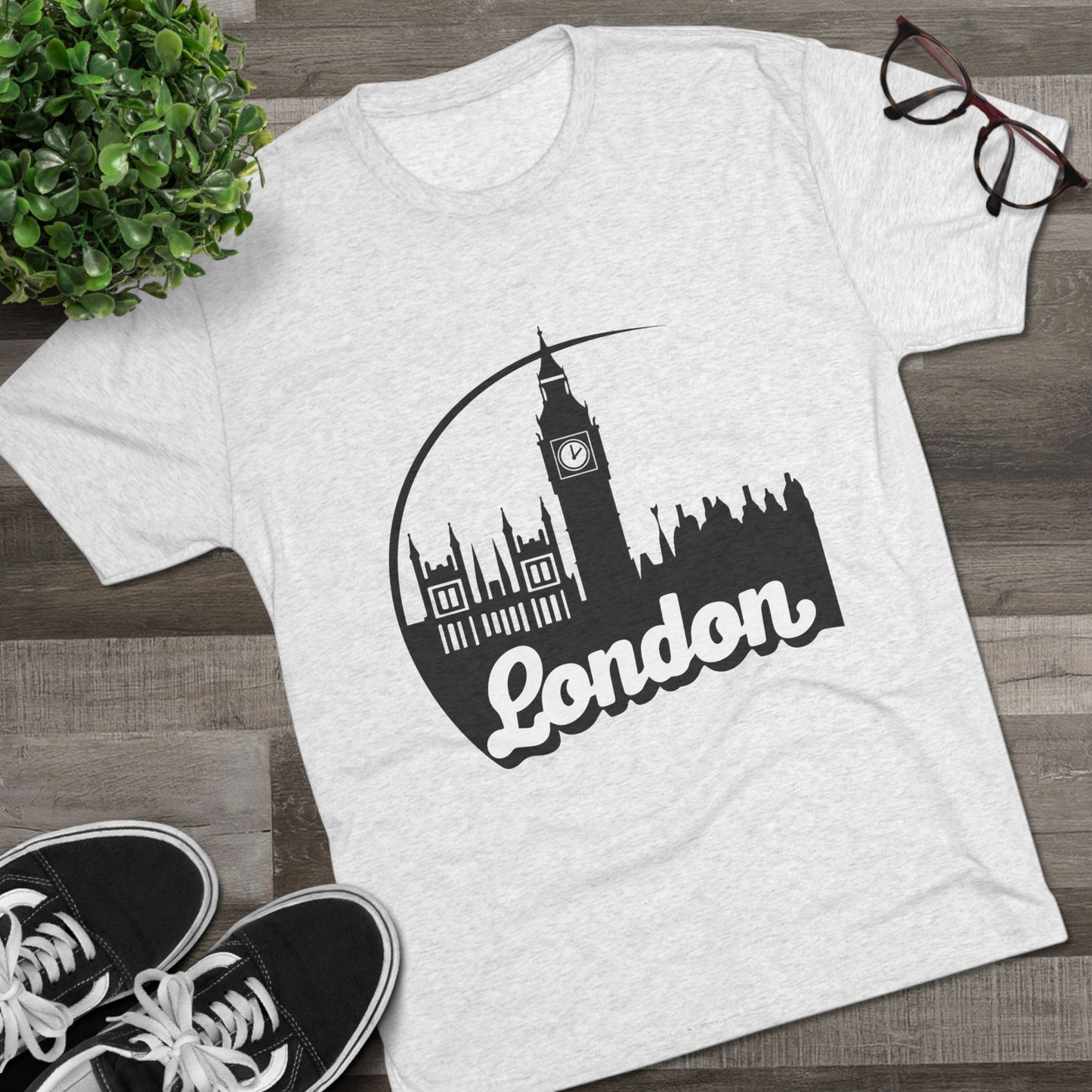 London High-Grade Unisex Tri-Blend Crew Tee