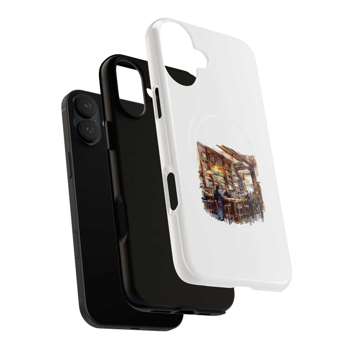Artistic Tough Magnetic Phone Case for Secure Style, Protective Cover, Customizable Gift, Unique Accessories, Everyday Use