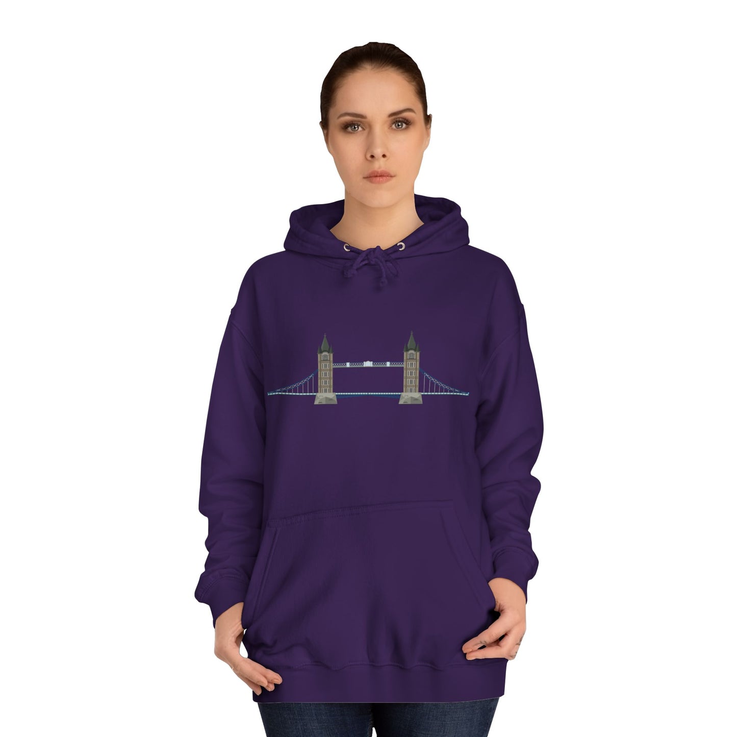 Tower Bridge Iconic Unisex College Hoodie