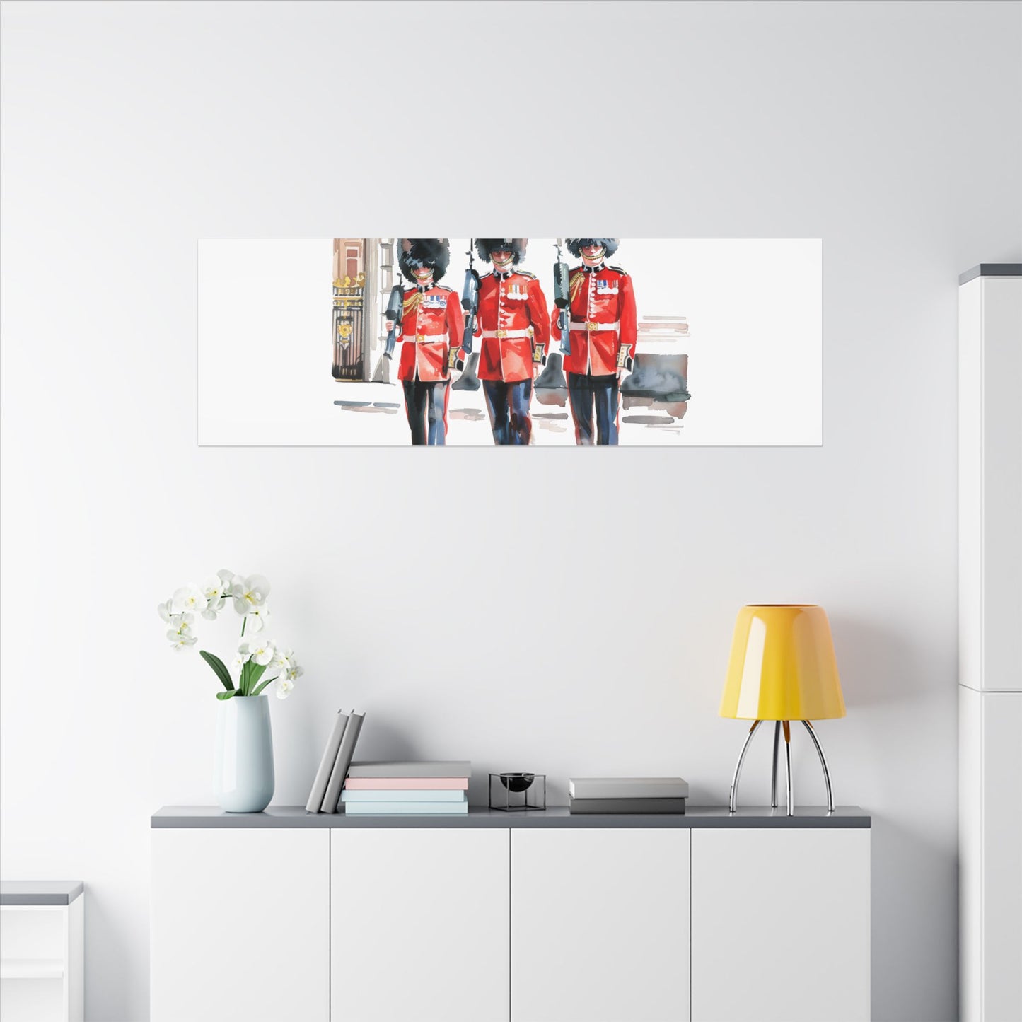 Royal Guards Canvas Print, British Wall Art, Home Decor, Unique Gift, London Culture