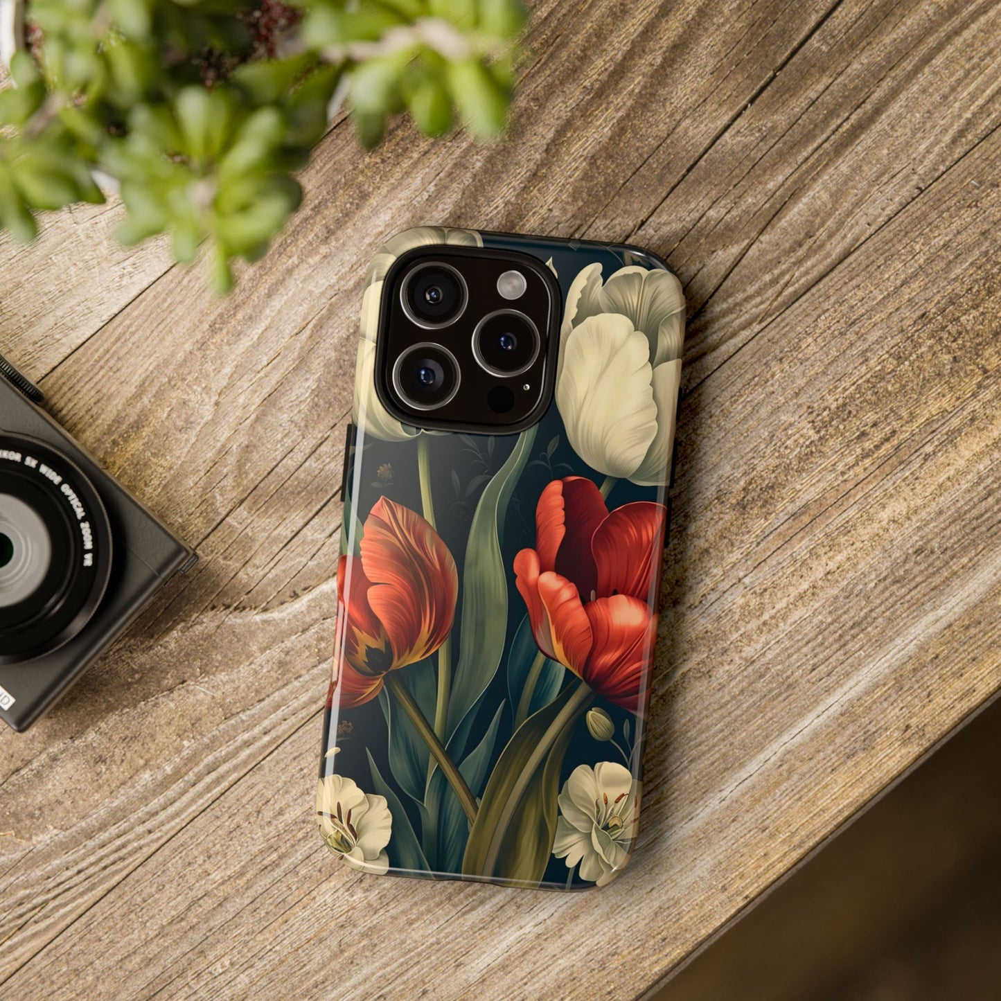 White Flower Tough Cases
