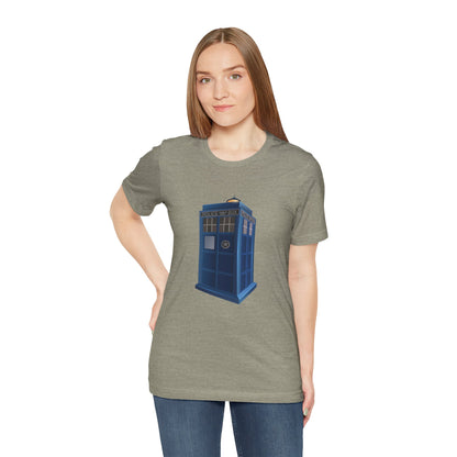 Unisex Jersey Short Sleeve Tee - British Police Public Call Box - Iconic TARDIS