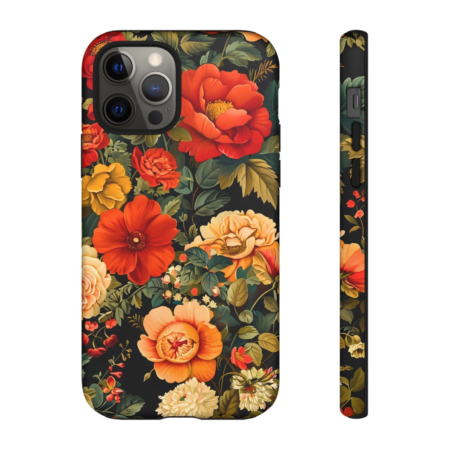 Floral Phone Case, Tough Cases, Decorative Tech Accessories, Gift for Her, Nature Lover Gift, Boho Style Case, Spring Floral Cover