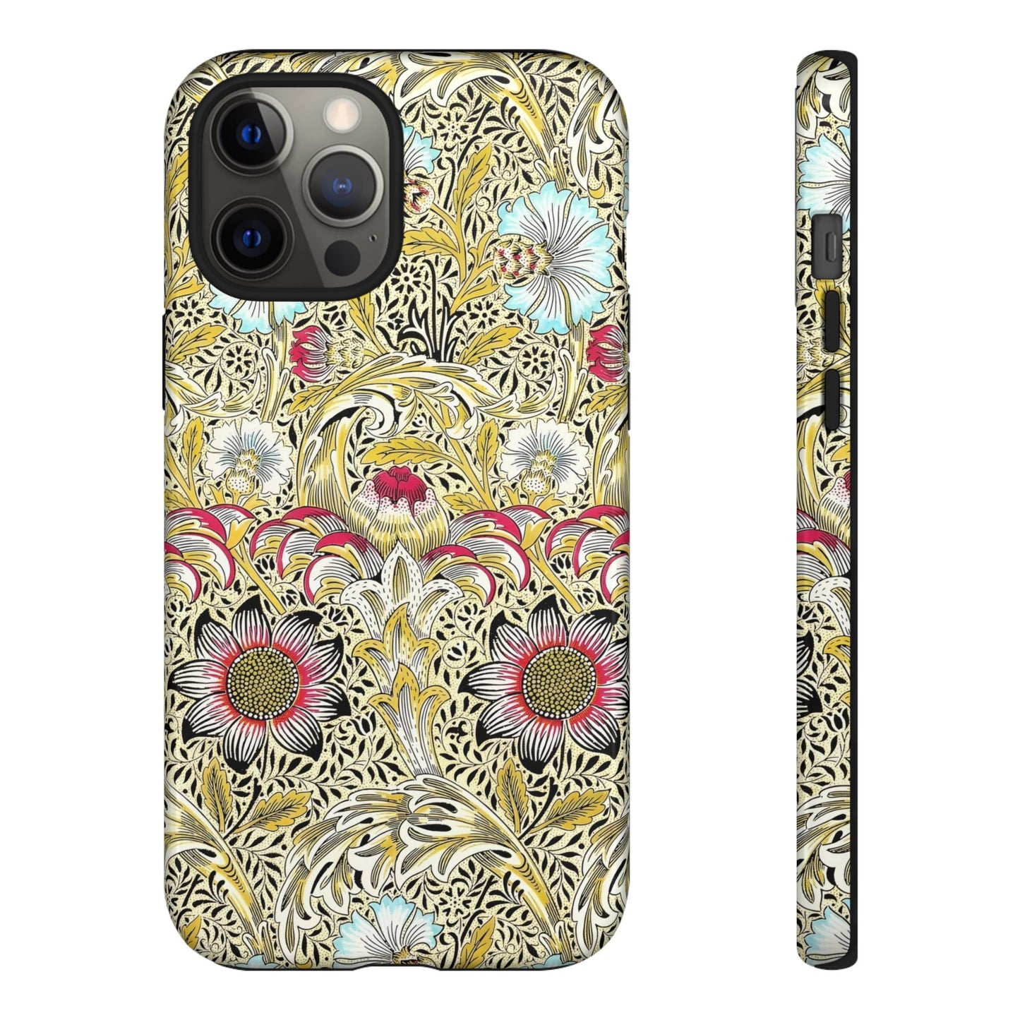 Floral Phone Case - Tough Cases, Floral Design, Stylish, Protective, Unique Gift for Her, Phone Accessories