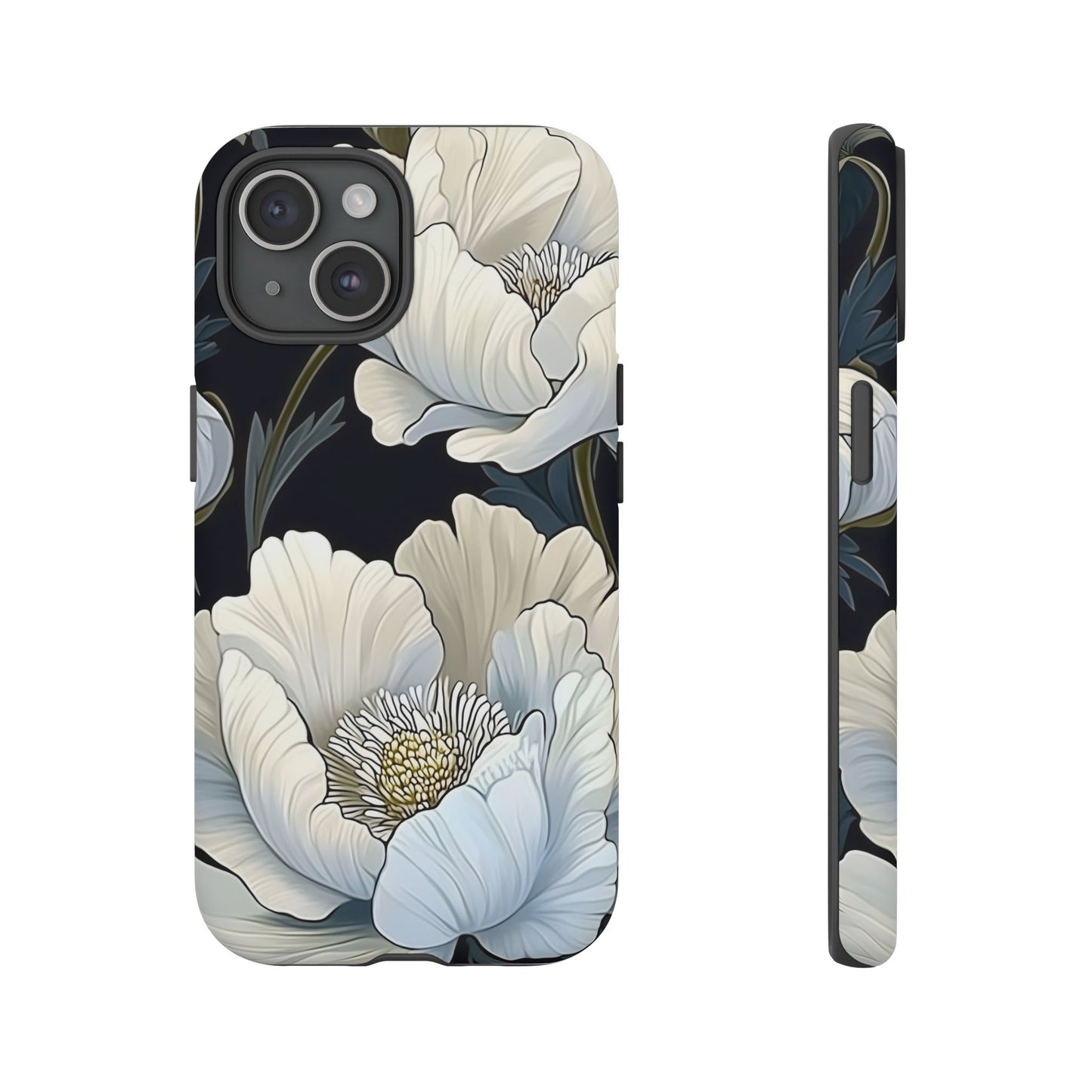 Floral Phone Case, Tough Cases for Women, Stylish Phone Cover, Floral Design Phone Protector, Nature Inspired Tech Accessories