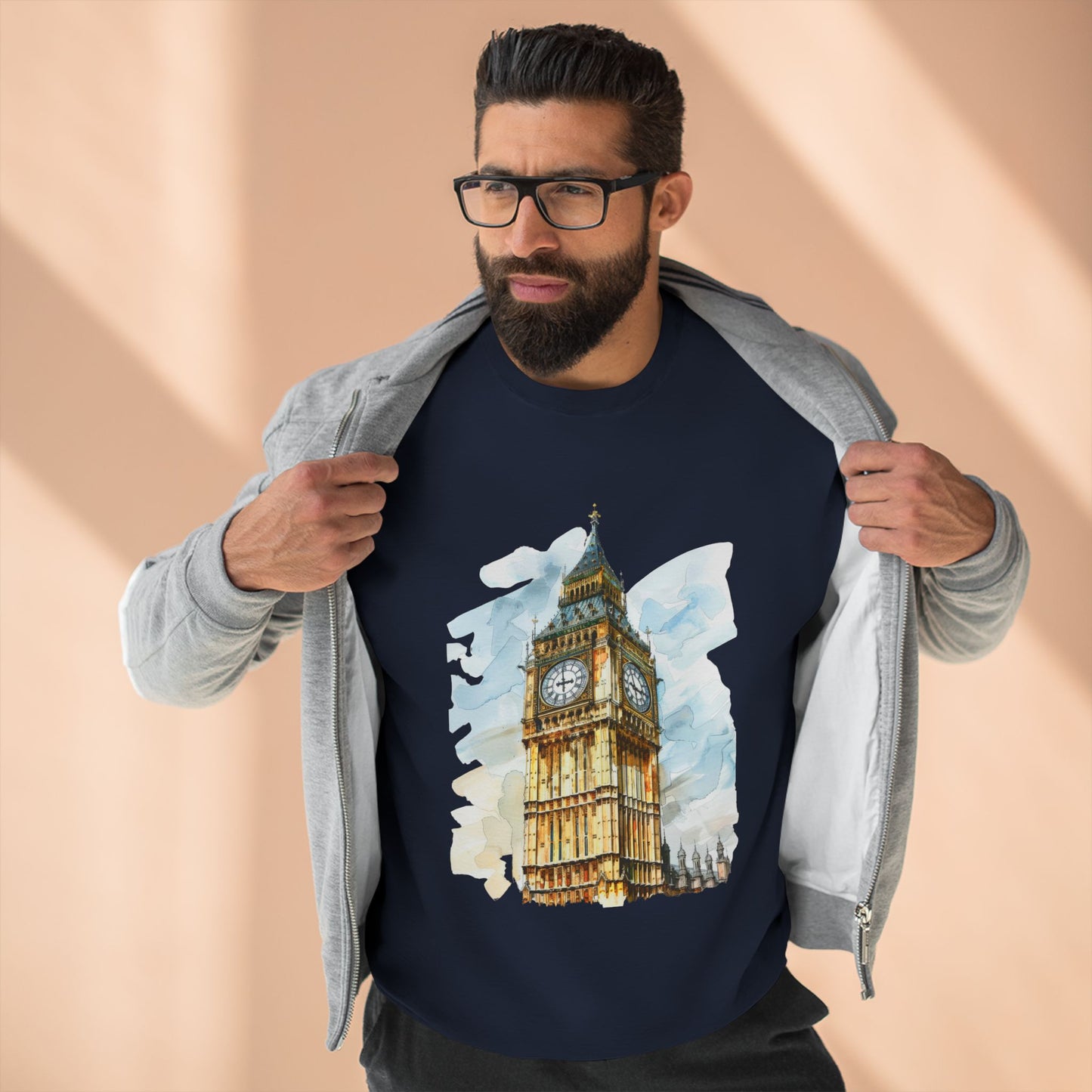 Unisex Crewneck Sweatshirt - Iconic Big Ben Clock Tower