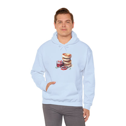 Unisex Heavy Blend™ Hooded Sweatshirt - Elegant British Royal Breakfast