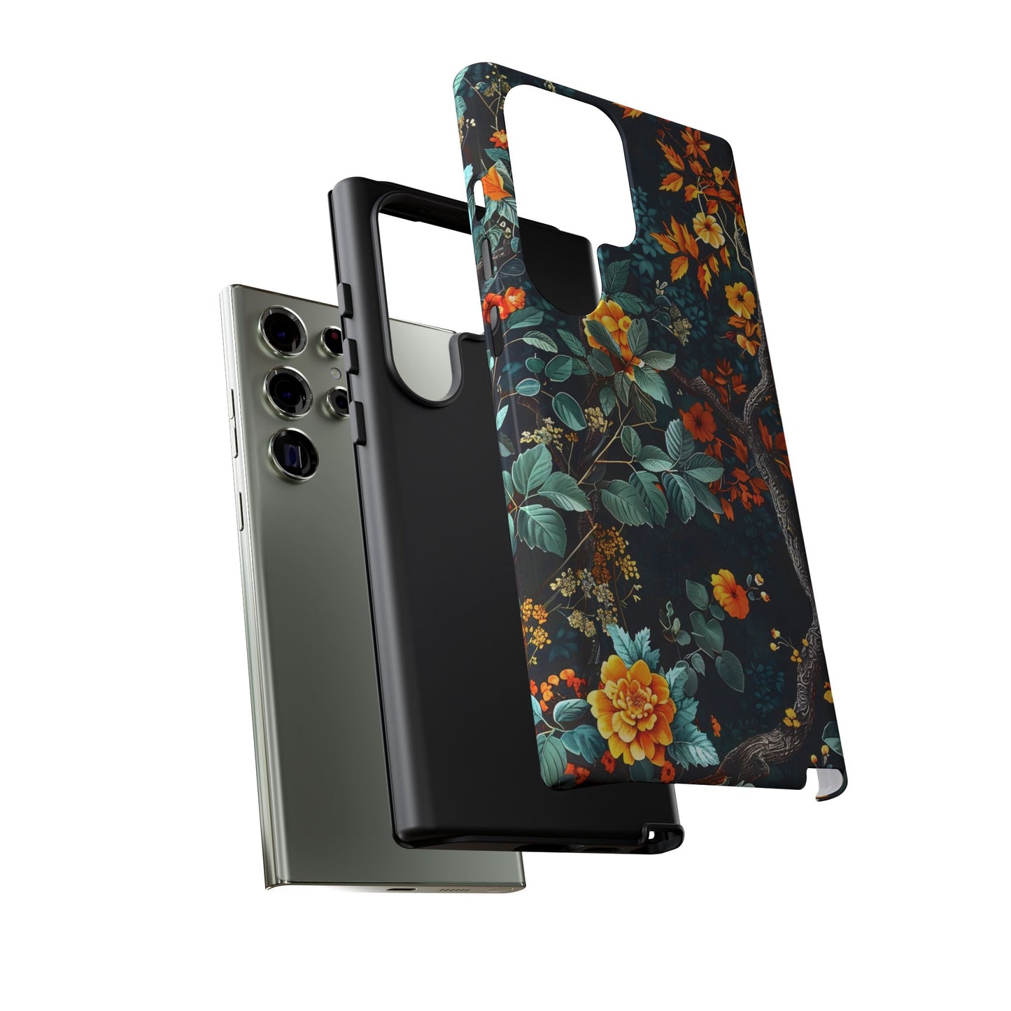 Floral Phone Case | Tough Cases, Protective Cover, Gift for Her, Autumn Vibes, Floral Phone Accessory, Unique Design