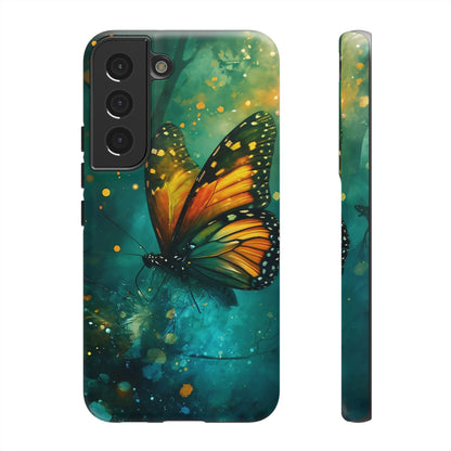 Colorful Butterfly Phone Case, Tough Cases for iPhone and Samsung, Cute Tech Accessories, Nature Lovers Gift, Vibrant Floral Design