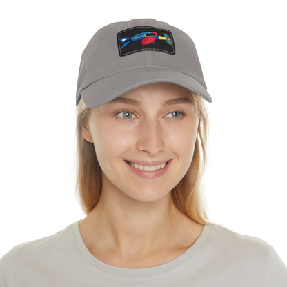Vintage Airplane Dad Hat with Leather Patch, Gift for Dad, Aviation Lover, Birthday Present, Casual Fashion