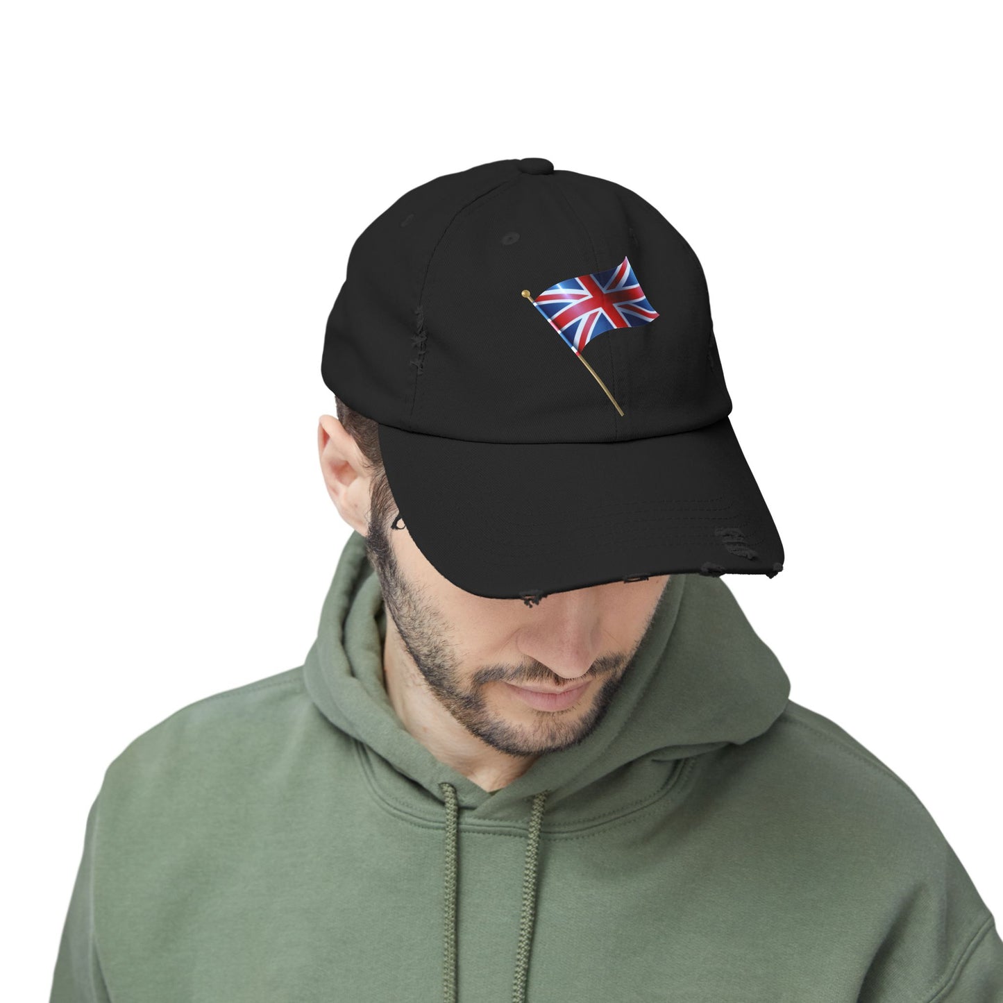 Union Jack Distressed Cap, Casual Cap, Summer Hat, Travel Accessories, Stylish Gifts for Him/Her, Perfect for Festivals
