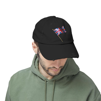 Union Jack Distressed Cap, Casual Cap, Summer Hat, Travel Accessories, Stylish Gifts for Him/Her, Perfect for Festivals