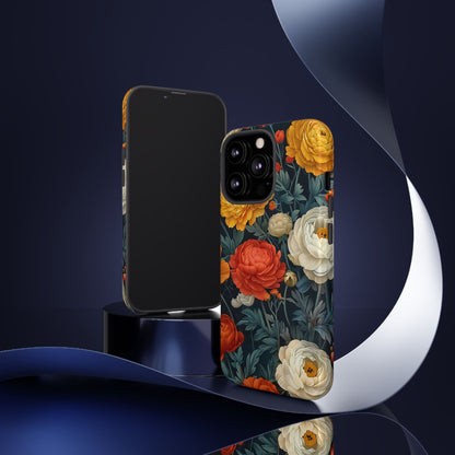 Floral Tough Case for Phones | Durable Floral Phone Cover, Boho Chic, Unique Gift for Her, Phone Protection, Flower Design