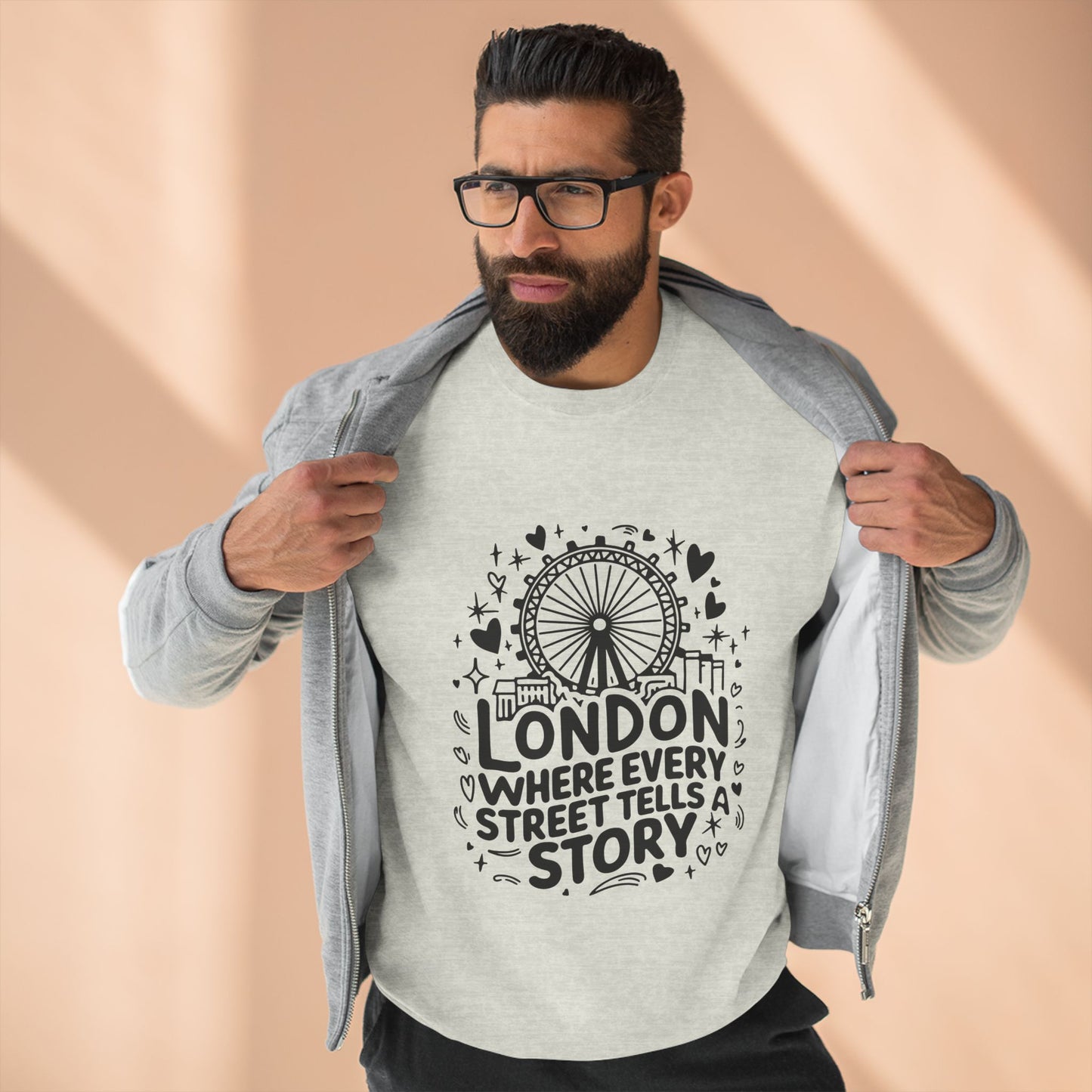 Unisex Crewneck Sweatshirt - London's Story Telling Streets