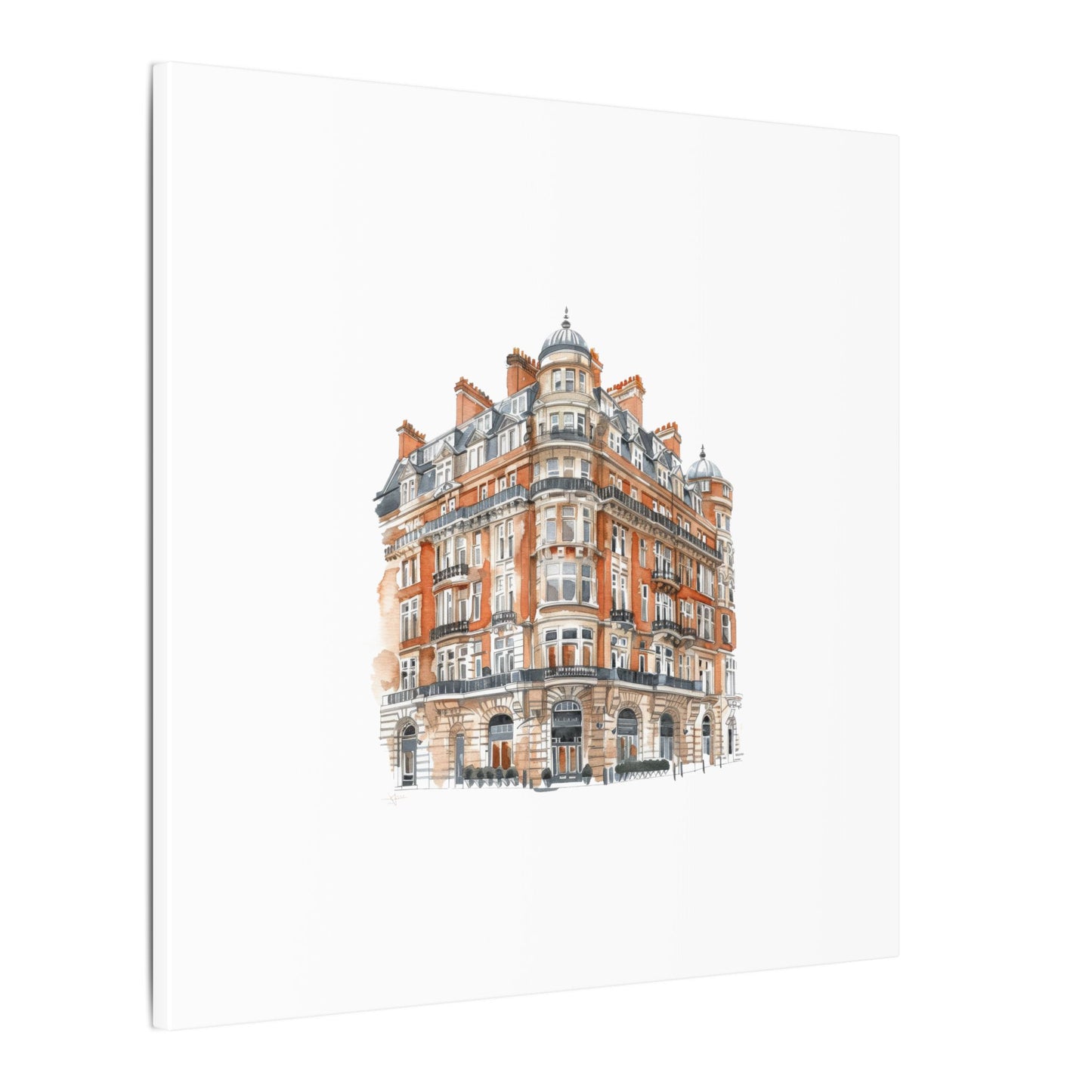 Artistic Matte Canvas Print of Historic Building, Wall Art Decor, Home Interior, Unique Gift, Fine Art, Architecture Lover, Urban Design