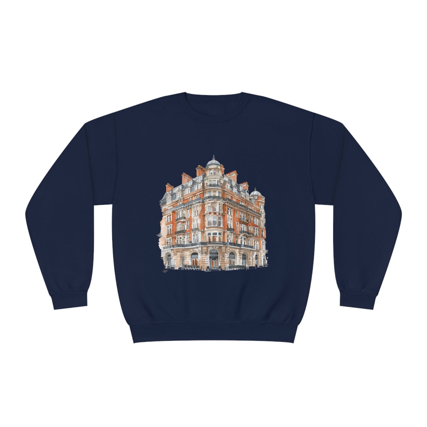 Unisex NuBlend® Crewneck Sweatshirt - British Historic House Classic Architectural Elegance