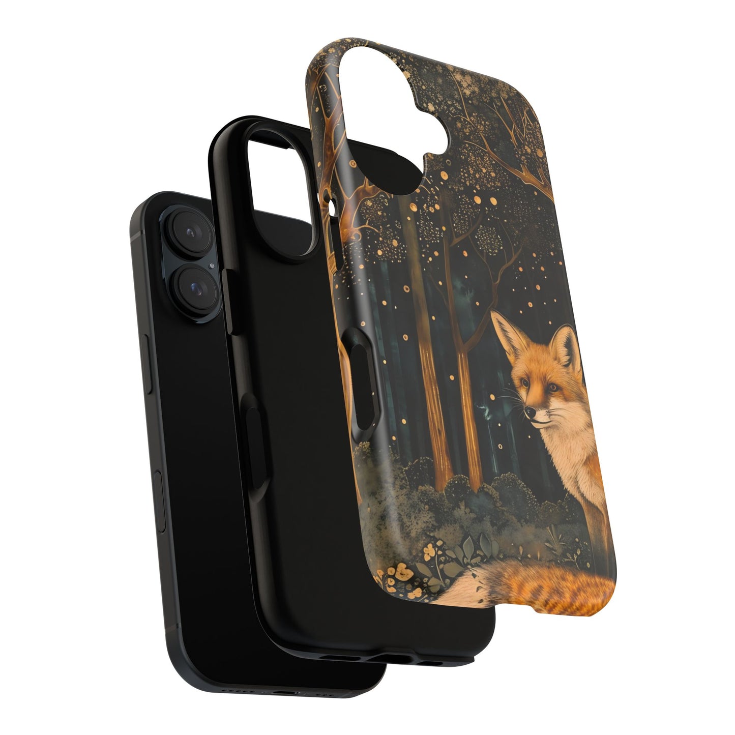 Fox Forest Phone Case, Cool Tough Case for Animal Lovers, Nature Themed Accessory, Unique Gifts for Her, Wildlife Protection