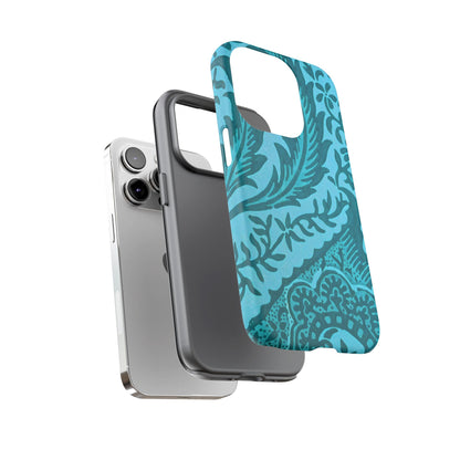 Protective Phone Case with Elegant Teal Design, Tough Cases, Floral Phone Cover, Stylish Smartphone Protection, Gifts for Her, Trendy [...]
