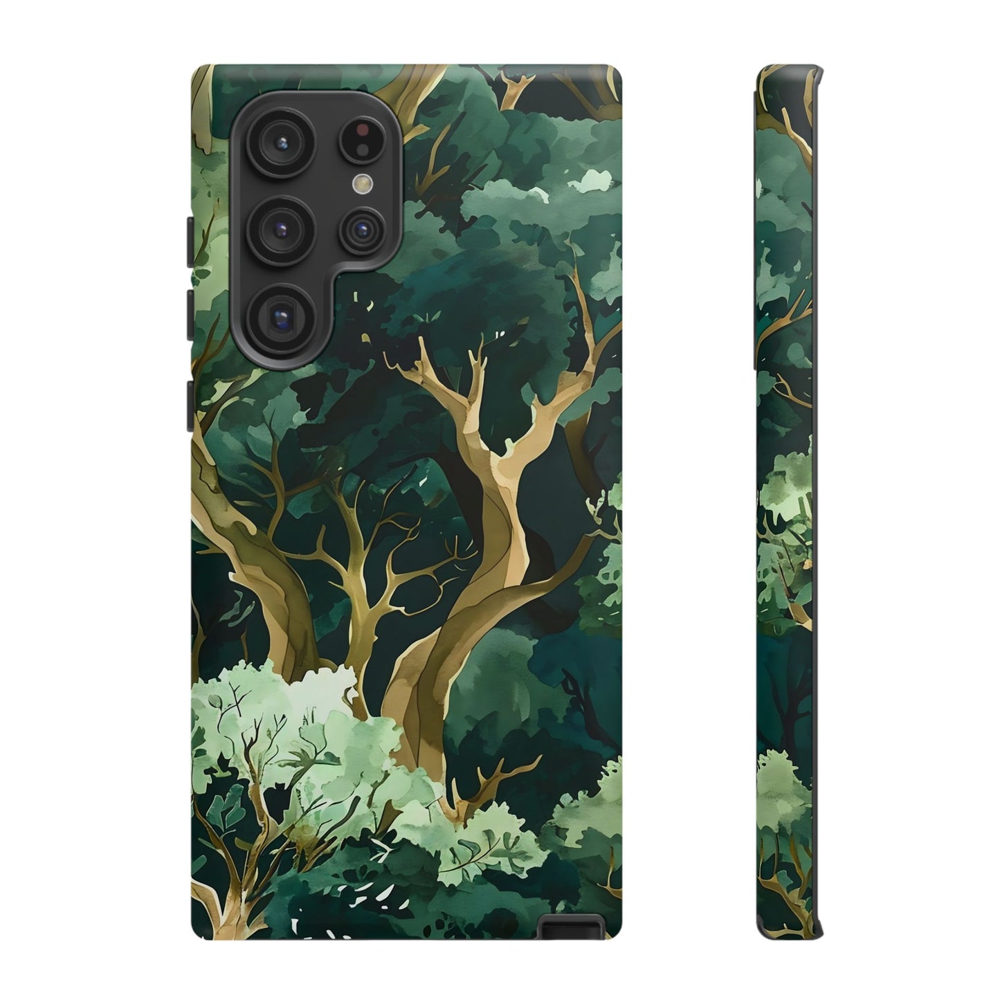 Forest Green Phone Case, Nature-Inspired Tough Cases, Eco-Friendly Gift, Outdoor Lover Accessory, Unique Phone Cover