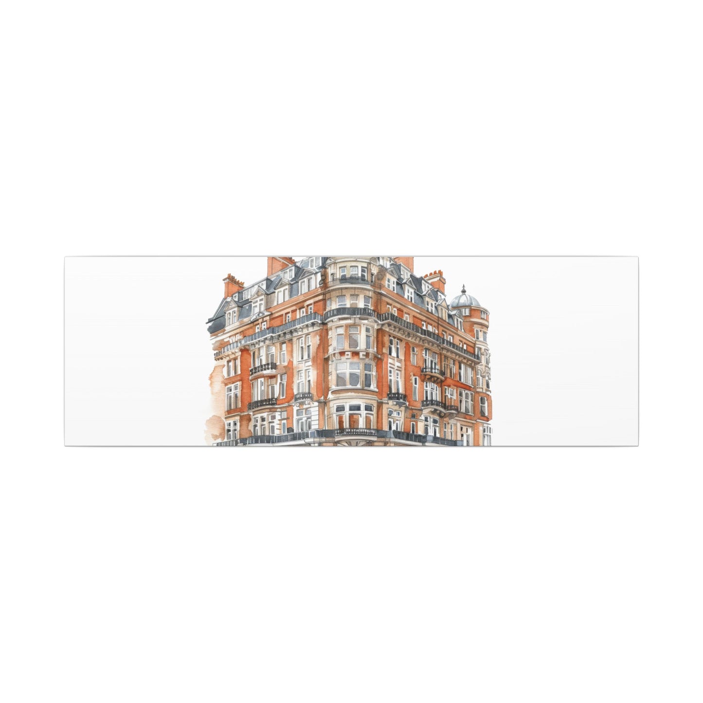 Artistic Matte Canvas Print of Historic Building, Wall Art Decor, Home Interior, Unique Gift, Fine Art, Architecture Lover, Urban Design