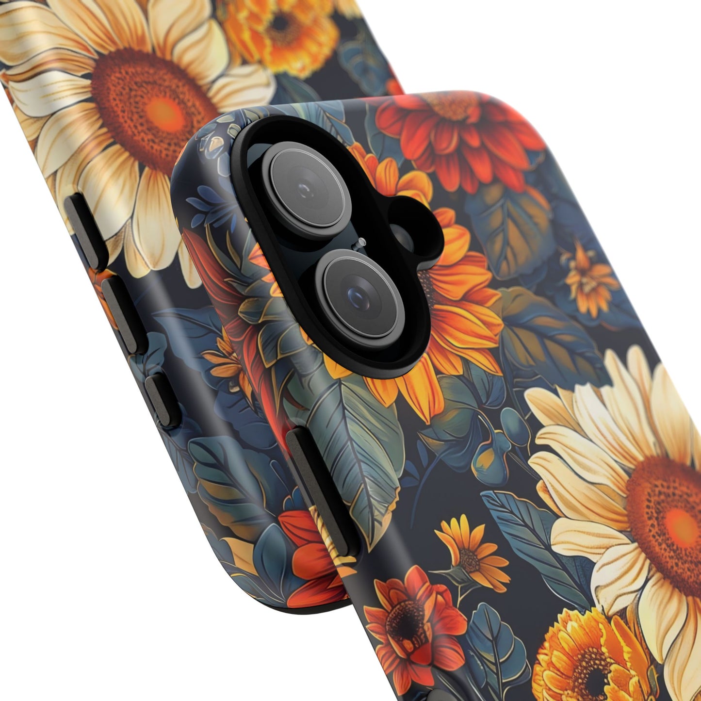 Floral Tough Phone Case | Sunflower Design, iPhone Cover, Protective Case, Gifts for Her, Floral Phone Accessory