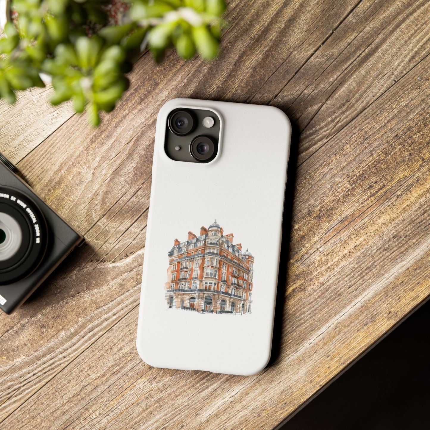 Chic Architectural Slim Phone Cases, Stylish Phone Covers, Unique Cityscape Cases, Gift for Urban Lovers, Trendy Smartphone Accessories
