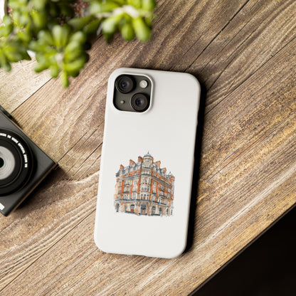 Chic Architectural Slim Phone Cases, Stylish Phone Covers, Unique Cityscape Cases, Gift for Urban Lovers, Trendy Smartphone Accessories