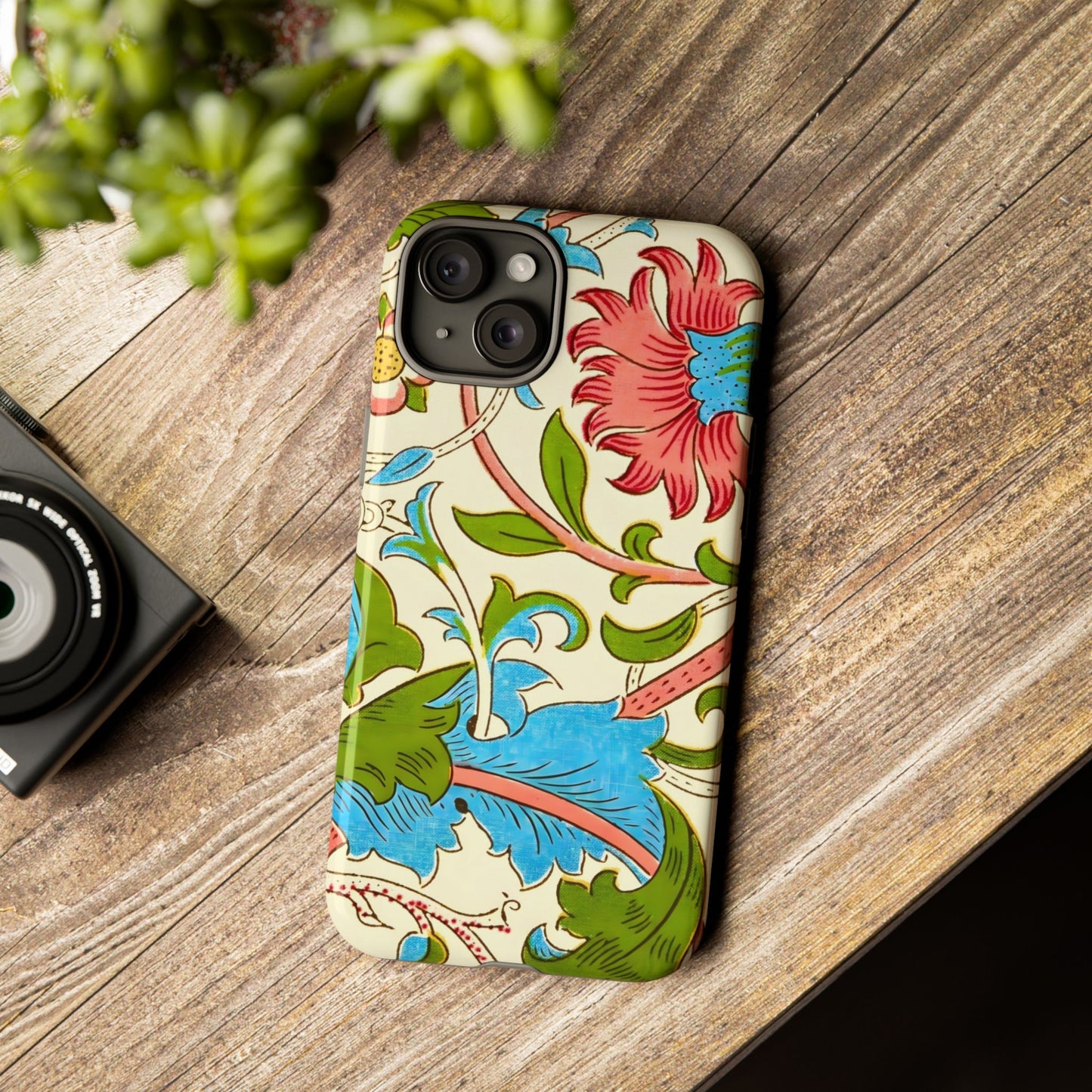 Tough Floral Phone Case - Artistic Smartphone Cover, Floral Print Gift, Protective Case | For Nature Lovers, Stylish Accessory, Phone [...]