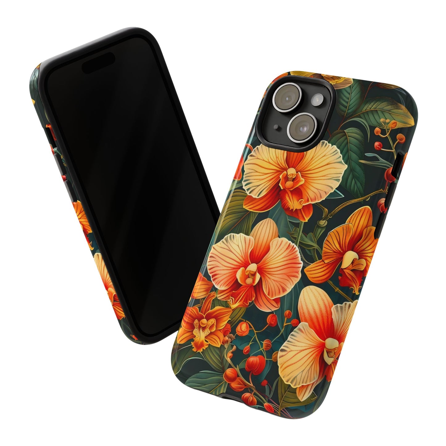 Floral Phone Case - Tough Cases, Protective Cover, Gift for Her, Smartphone Accessory, Floral Design, Nature-Inspired