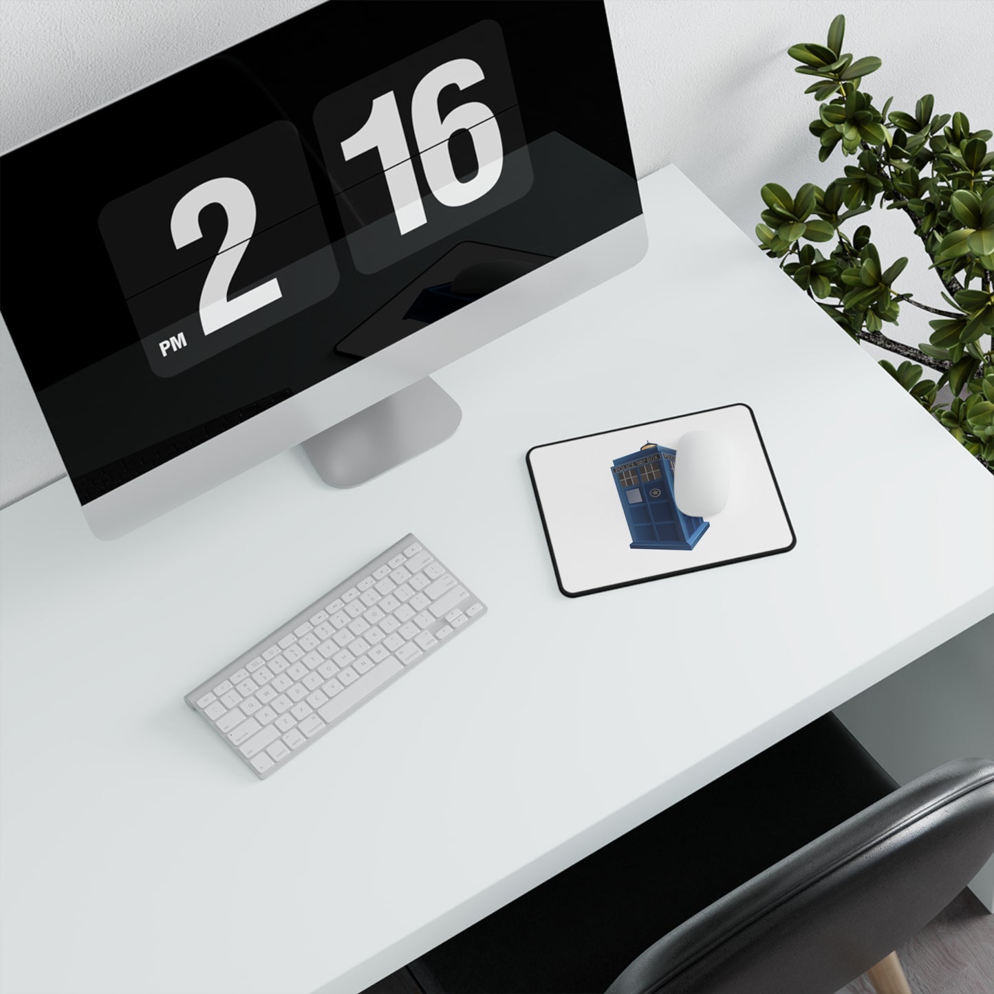 Doctor Who TARDIS Gaming Mouse Pad - Non-Slip Surface, Ideal for Gamers, Office, and Desk Decor, Perfect Gift for Whovians, Sci-Fi Fans