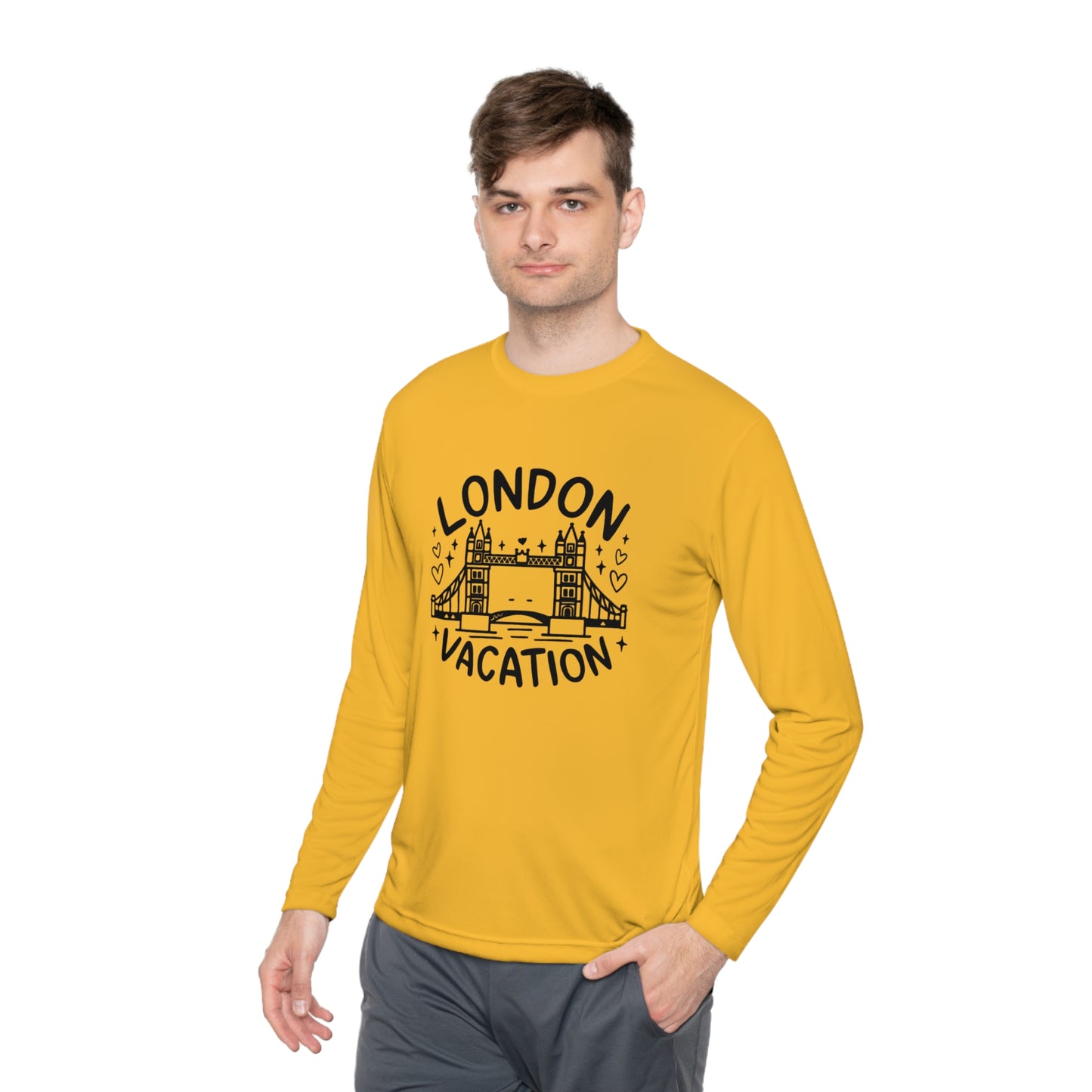 Unisex Lightweight Long Sleeve Tee - London's Cozy Vacation